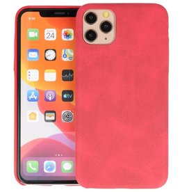 BAOHU Leder Design Back Cover iPhone 11 Pro Max Rood