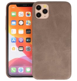 BAOHU Leder Design Back Cover iPhone 11 Pro Max Donker Bruin
