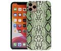 BAOHU Slang Design Back Cover - Hoesje Geschikt voor iPhone 11 Pro Max Groen