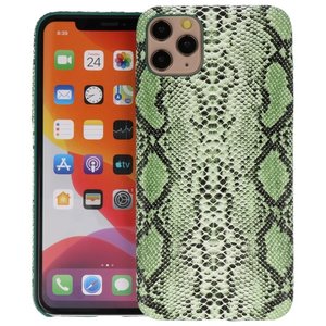 Slang Design Back Cover voor iPhone 11 Pro Max Groen