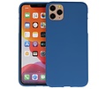 BAOHU Hoesje Geschikt voor de iPhone 11 Pro Max - Backcover Color Telefoonhoesje - Navy
