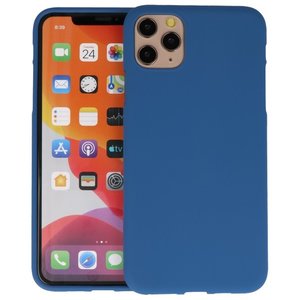BAOHU Hoesje Geschikt voor de iPhone 11 Pro Max - Backcover Color Telefoonhoesje - Navy