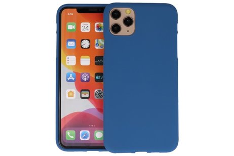 BAOHU Hoesje Geschikt voor de iPhone 11 Pro Max - Backcover Color Telefoonhoesje - Navy