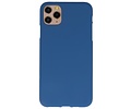 BAOHU Hoesje Geschikt voor de iPhone 11 Pro Max - Backcover Color Telefoonhoesje - Navy