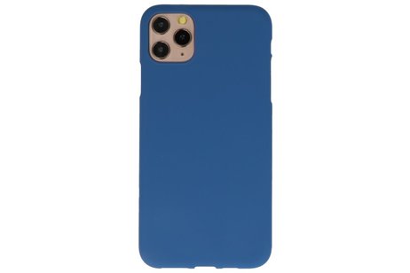 BackCover Hoesje Color Telefoonhoesje voor iPhone 11 Pro Max - Navy