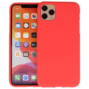 BAOHU Hoesje Geschikt voor de iPhone 11 Pro Max - Backcover Color Telefoonhoesje - Rood