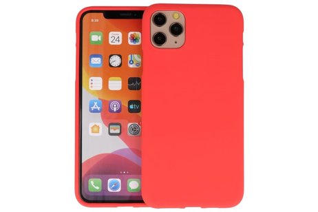 BAOHU Hoesje Geschikt voor de iPhone 11 Pro Max - Backcover Color Telefoonhoesje - Rood