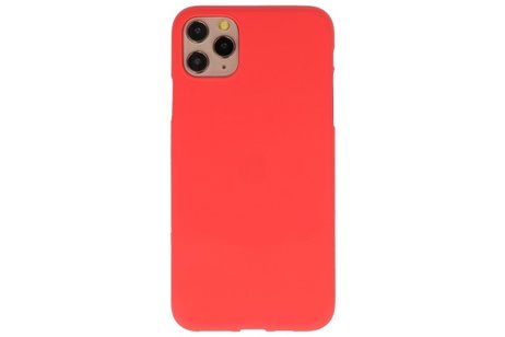 BackCover Hoesje Color Telefoonhoesje voor iPhone 11 Pro Max - Rood