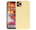 BAOHU Hoesje Geschikt voor de iPhone 11 Pro Max - Backcover Color Telefoonhoesje - Geel