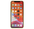 BAOHU Hoesje Geschikt voor de iPhone 11 Pro Max - Backcover Color Telefoonhoesje - Geel