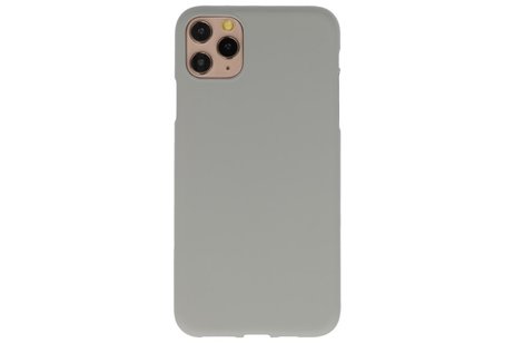 BackCover Hoesje Color Telefoonhoesje voor iPhone 11 Pro Max - Grijs