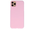 BackCover Hoesje Color Telefoonhoesje voor iPhone 11 Pro Max - Roze