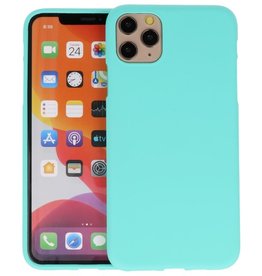 BAOHU BackCover Hoesje Color Telefoonhoesje iPhone 11 Pro Max - Turquoise