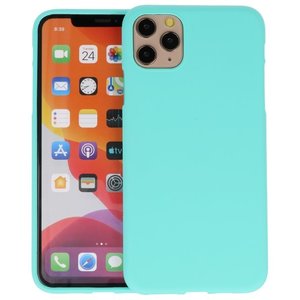 BackCover Hoesje Color Telefoonhoesje voor iPhone 11 Pro Max - Turquoise