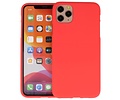 BAOHU Hoesje Geschikt voor de iPhone 11 Pro - Backcover Color Telefoonhoesje - Rood