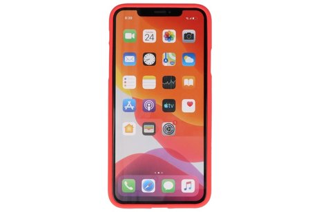 BAOHU Hoesje Geschikt voor de iPhone 11 Pro - Backcover Color Telefoonhoesje - Rood