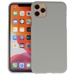 BAOHU Hoesje Geschikt voor de iPhone 11 Pro - Backcover Color Telefoonhoesje - Grijs