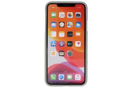 BAOHU Hoesje Geschikt voor de iPhone 11 Pro - Backcover Color Telefoonhoesje - Grijs