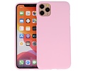 BAOHU Hoesje Geschikt voor de iPhone 11 Pro - Backcover Color Telefoonhoesje - Roze