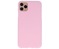 BAOHU Hoesje Geschikt voor de iPhone 11 Pro - Backcover Color Telefoonhoesje - Roze