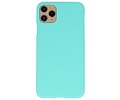 BAOHU Hoesje Geschikt voor de iPhone 11 Pro - Backcover Color Telefoonhoesje - Turquoise