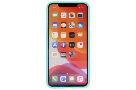 BAOHU Hoesje Geschikt voor de iPhone 11 Pro - Backcover Color Telefoonhoesje - Turquoise
