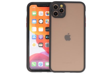 iPhone 11 Pro Max Hoesje Hard Case Backcover Telefoonhoesje Zwart