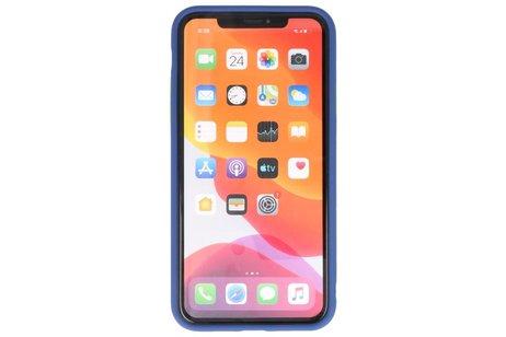 BAOHU Hoesje Geschikt voor de iPhone 11 Pro Max - Hard Case Backcover Telefoonhoesje - Blauw