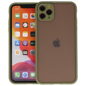 BAOHU Hoesje Geschikt voor de iPhone 11 Pro Max - Hard Case Backcover Telefoonhoesje - Groen