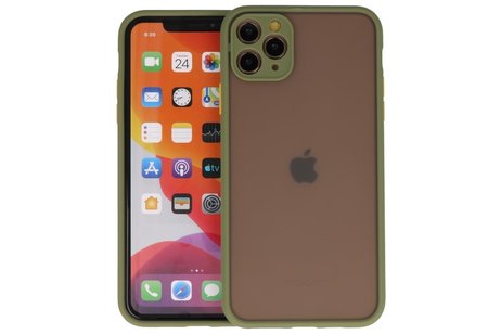 BAOHU Hoesje Geschikt voor de iPhone 11 Pro Max - Hard Case Backcover Telefoonhoesje - Groen