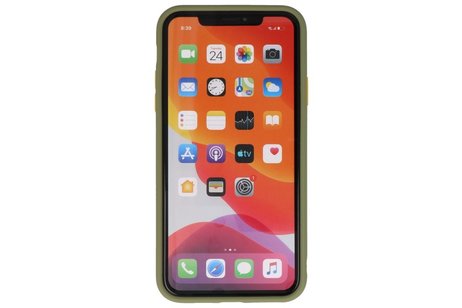 BAOHU Hoesje Geschikt voor de iPhone 11 Pro Max - Hard Case Backcover Telefoonhoesje - Groen