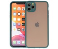 Hoesje Geschikt voor de iPhone 11 Pro Max - Hard Case Backcover Telefoonhoesje - Donker Groen