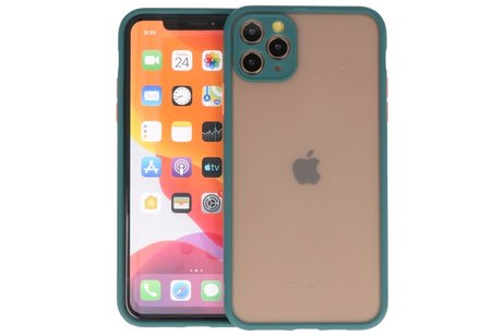 BAOHU Hoesje Geschikt voor de iPhone 11 Pro Max - Hard Case Backcover Telefoonhoesje - Donker Groen