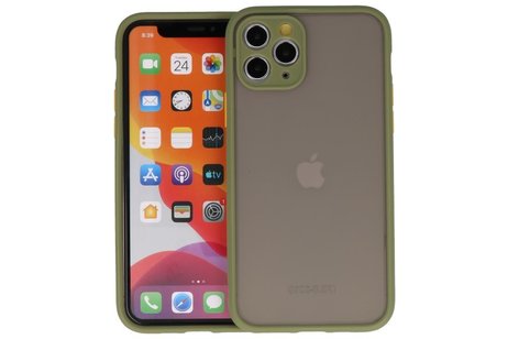 BAOHU Hoesje Geschikt voor de iPhone 11 Pro - Hard Case Backcover Telefoonhoesje - Groen