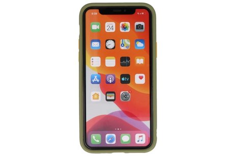 BAOHU Hoesje Geschikt voor de iPhone 11 Pro - Hard Case Backcover Telefoonhoesje - Groen