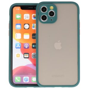 BAOHU Hoesje Geschikt voor de iPhone 11 Pro - Hard Case Backcover Telefoonhoesje - Donker Groen