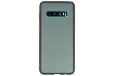 BAOHU Hoesje Geschikt voor de Samsung Galaxy S10 - Hard Case Backcover Telefoonhoesje - Zwart