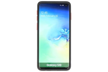BAOHU Hoesje Geschikt voor de Samsung Galaxy S10 - Hard Case Backcover Telefoonhoesje - Zwart