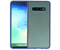 BAOHU Hoesje Geschikt voor de Samsung Galaxy S10 - Hard Case Backcover Telefoonhoesje - Blauw