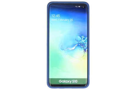 Samsung Galaxy S10 Hoesje Hard Case Backcover Telefoonhoesje Blauw