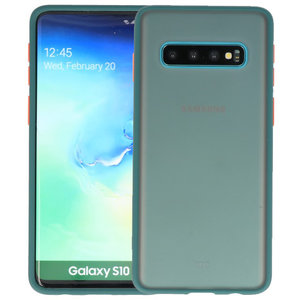 Samsung Galaxy S10 Hoesje Hard Case Backcover Telefoonhoesje Donker Groen