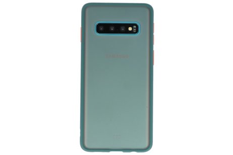 Samsung Galaxy S10 Hoesje Hard Case Backcover Telefoonhoesje Donker Groen