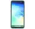 BAOHU Hoesje Geschikt voor de Samsung Galaxy S10 - Hard Case Backcover Telefoonhoesje - Donker Groen