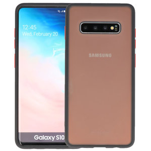 BAOHU Hoesje Geschikt voor de Samsung Galaxy S10 Plus - Hard Case Backcover Telefoonhoesje - Zwart
