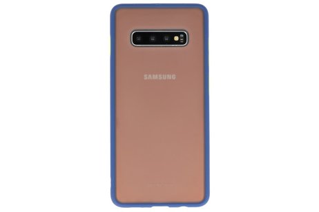 BAOHU Hoesje Geschikt voor de Samsung Galaxy S10 Plus - Hard Case Backcover Telefoonhoesje - Blauw