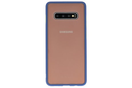 Samsung Galaxy S10 Plus Hoesje Hard Case Backcover Telefoonhoesje Blauw