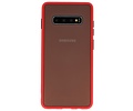 BAOHU Hoesje Geschikt voor de Samsung Galaxy S10 Plus - Hard Case Backcover Telefoonhoesje - Rood
