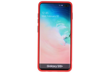 BAOHU Hoesje Geschikt voor de Samsung Galaxy S10 Plus - Hard Case Backcover Telefoonhoesje - Rood