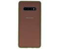 Samsung Galaxy S10 Plus Hoesje Hard Case Backcover Telefoonhoesje Groen