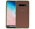 BAOHU Hoesje Geschikt voor de Samsung Galaxy S10 Plus - Hard Case Backcover Telefoonhoesje - Groen